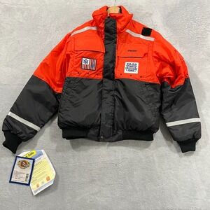 Stearns US Coast Guard Flotation Jacket Mens large 1077 Type III Float Aid PFD